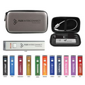 Traveler Power Bank Gift Set with Grey Engraved Case